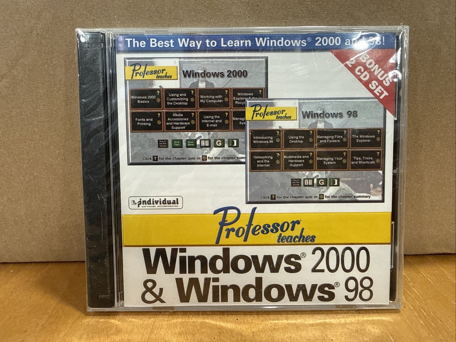 Professor teaches Windows 2000 and Windows 98 CD ROM 2000