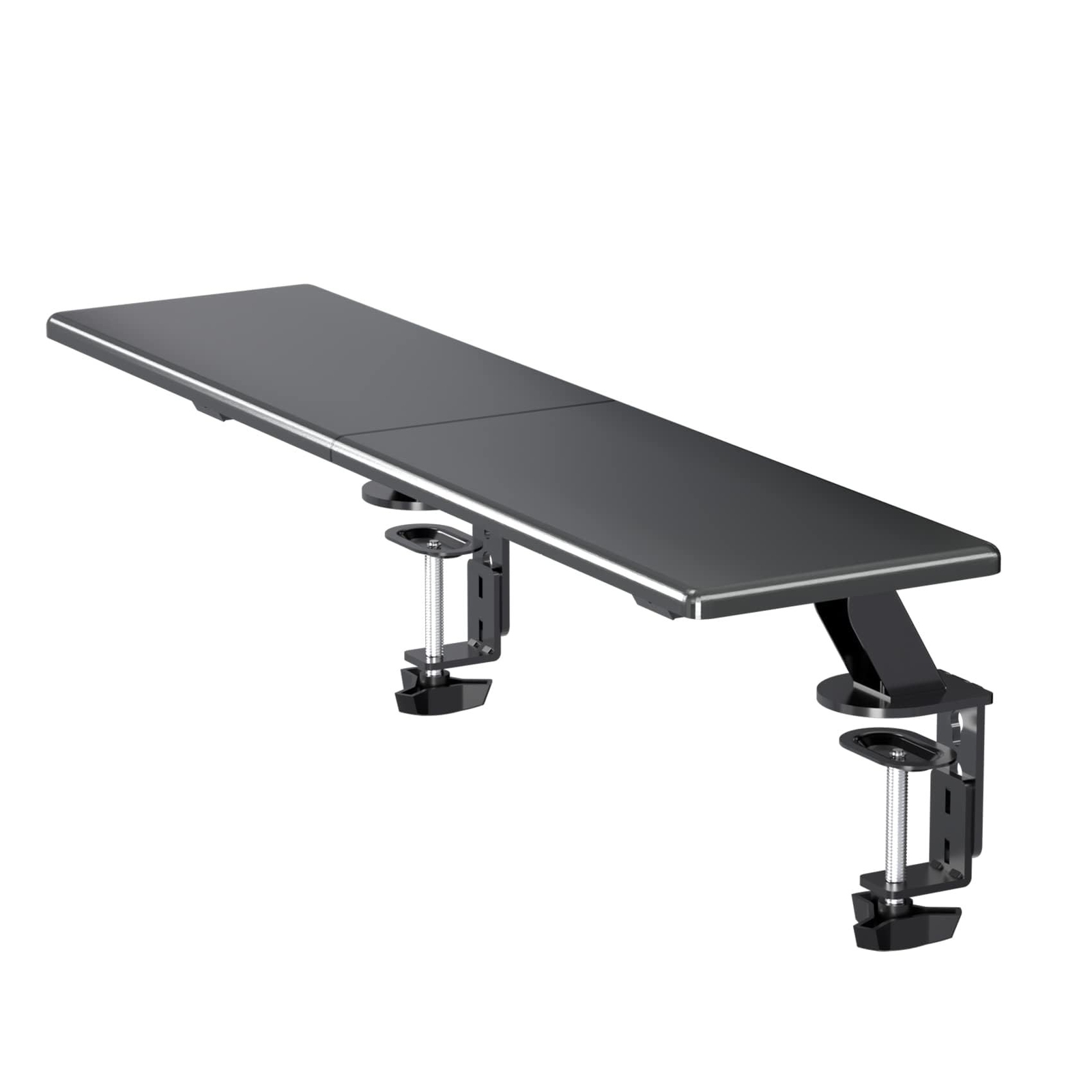 suptek Clamp-on 32 Inch Dual Monitor Desk Mount Riser Shelf Computer Stands f...
