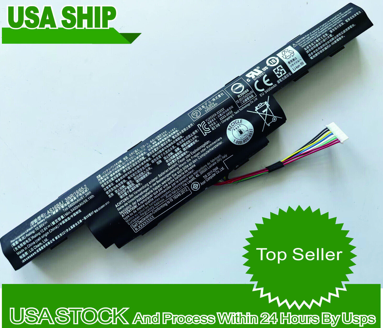 USA New Genuine  AS16B5J AS16B8J New Battery for Acer Aspire E5-575G F5-573G