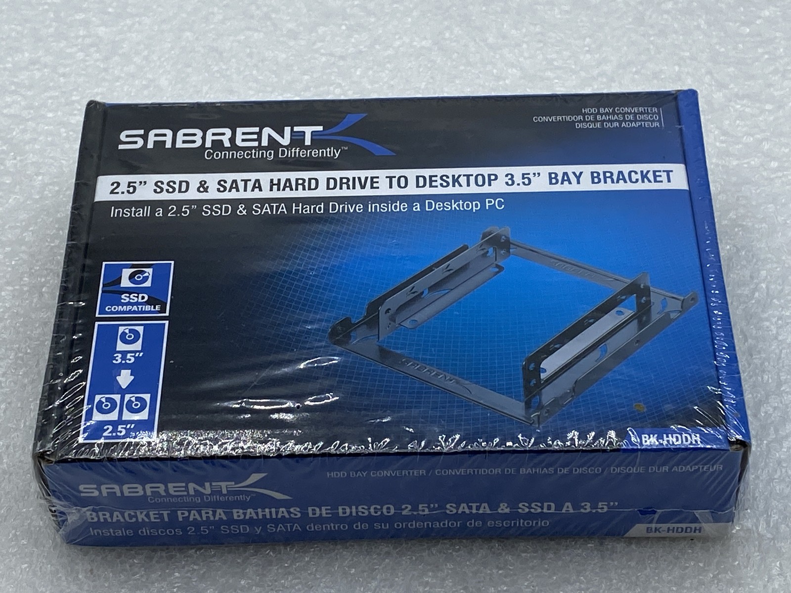 2x NEW SABRENT 2.5" to 3.5" Internal Hard Drive Mounting Bracket Kit M: BK-HDDH