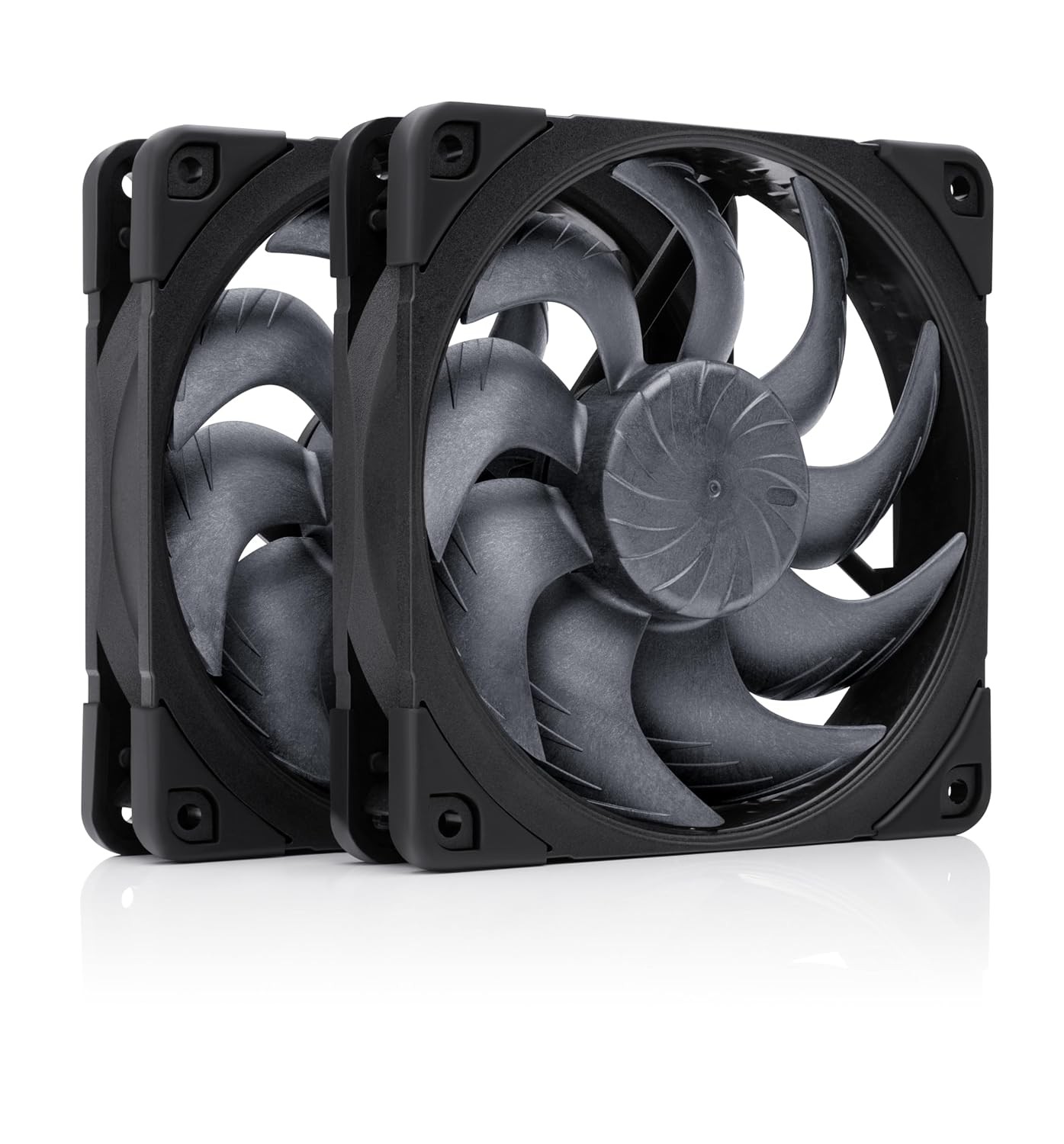 NF-A12x25 G2 PWM Sx2-PP chromax.Black High-End Quiet Fans 2x120mm High Airflow