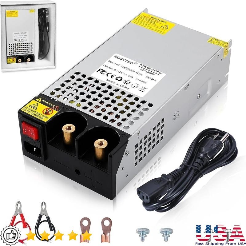 AC to DC Converter 12V Power Supply 600W 50A SMPS 110V to 12V Car Converter