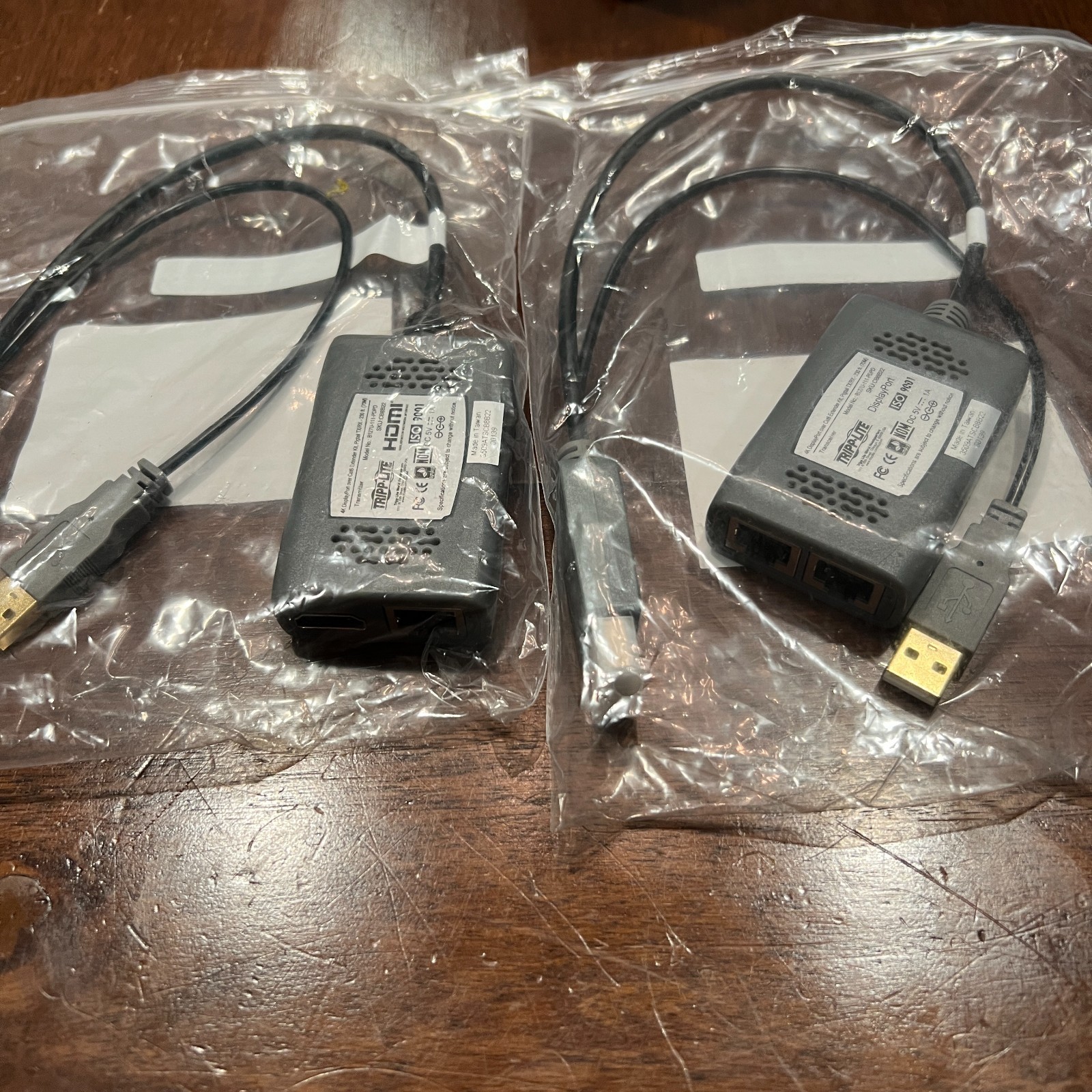 Tripp Lite 1-Port DisplayPort over Cat6 Extender Kit, Pigtail Transmitter/Recvr