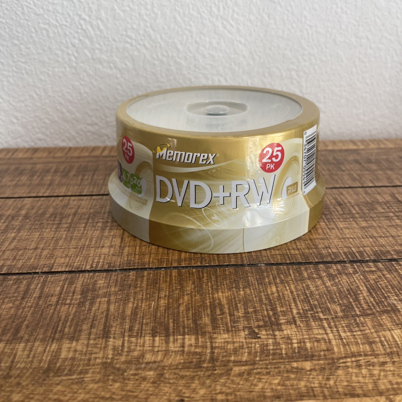 Memorex DVD+RW 25 Pack 4x 4.7 GB 120 min Rewritable Spindle NEW SEALED