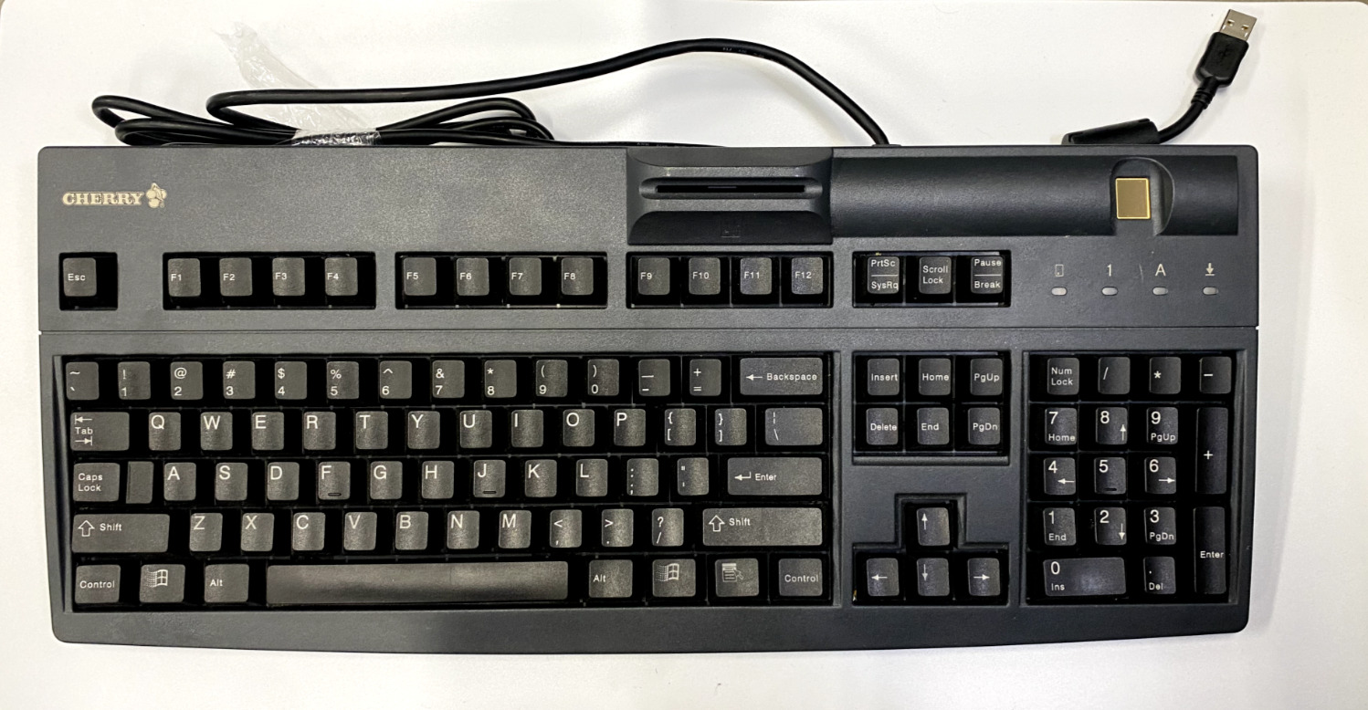 Vintage Cherry RS14000 Mechanical Keyboard Wired USB Fingertip ID