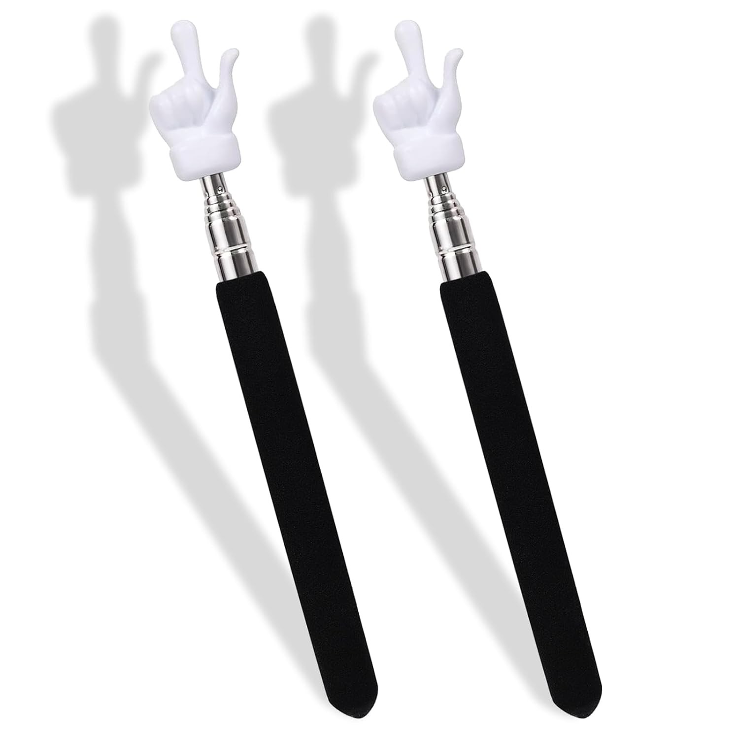 2 Pcs Telescopic Teacher Pointer Stick, Retractable Finger Pointer for Classroom
