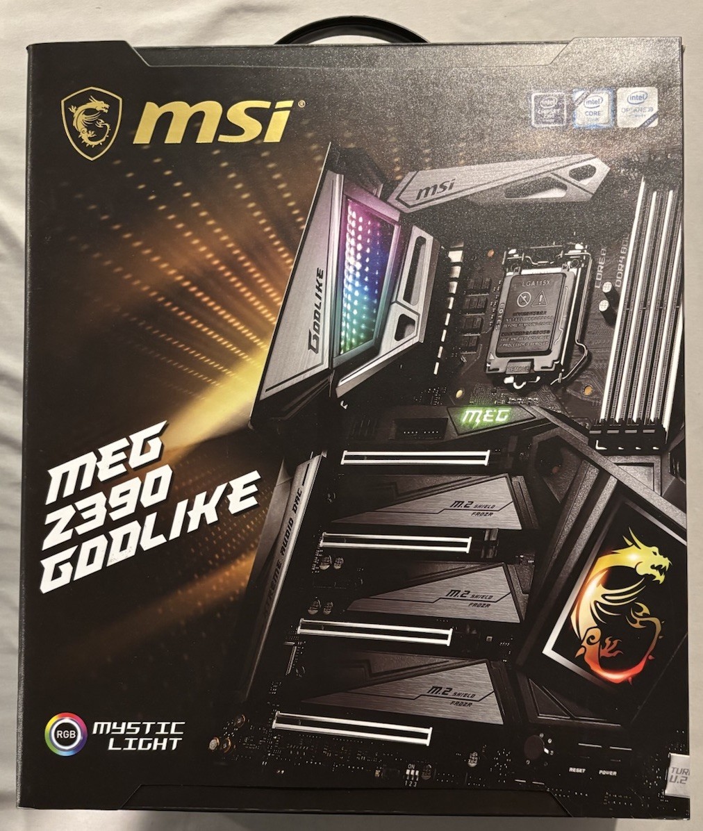 MSI MEG Z390 GODLIKE Intel LGA1151 E-ATX DDR4 Motherboard *Perfect*