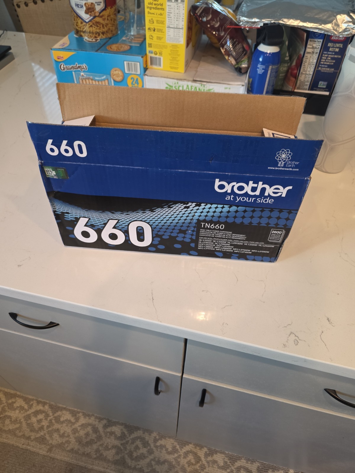 Genuine Brother TN660 High Yield Black Toner Cartridge- New OEM