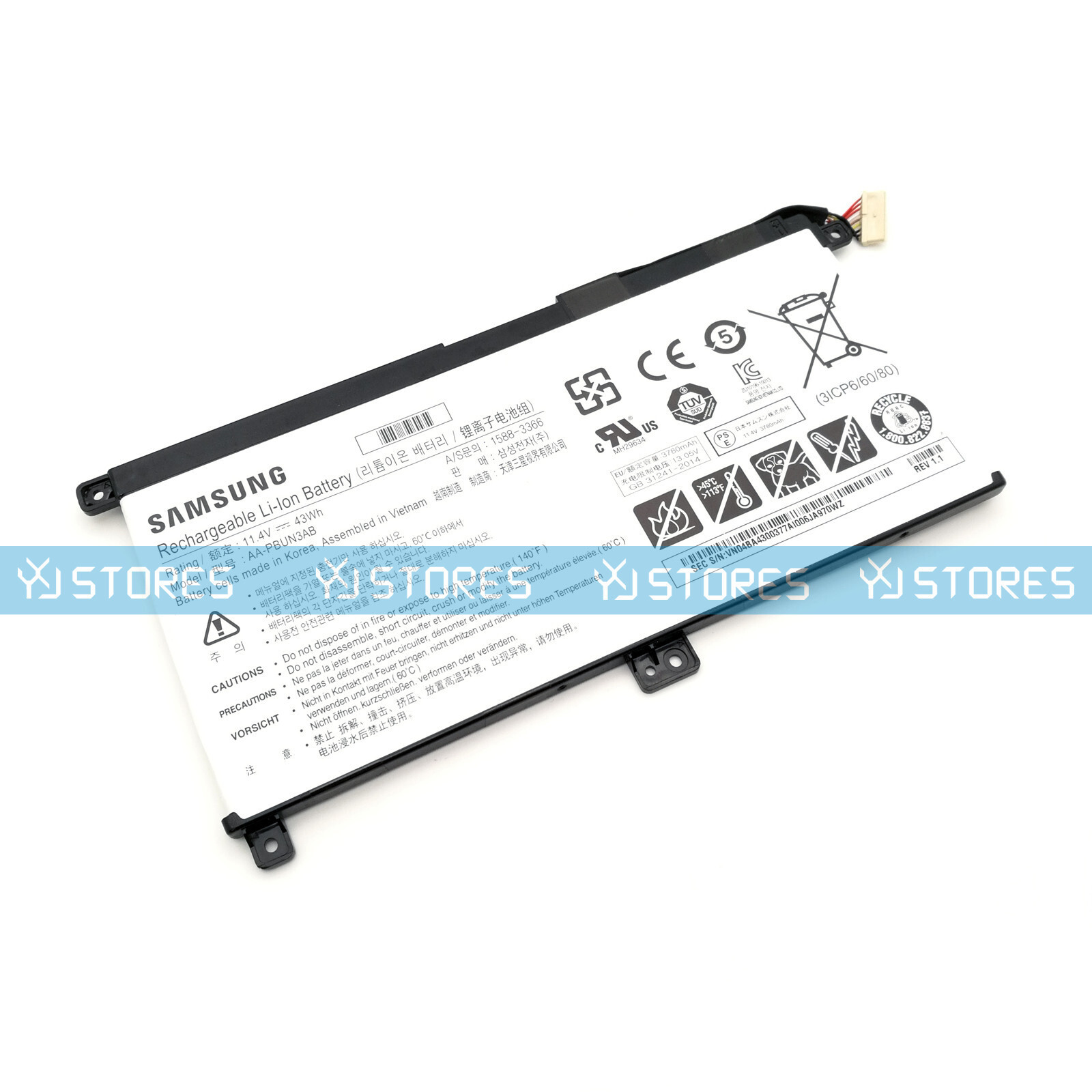 Genuine AA-PBUN3AB AA-PBUN3QB OEM Battery for Samsung NP800G5M NP530E5M 500R5M