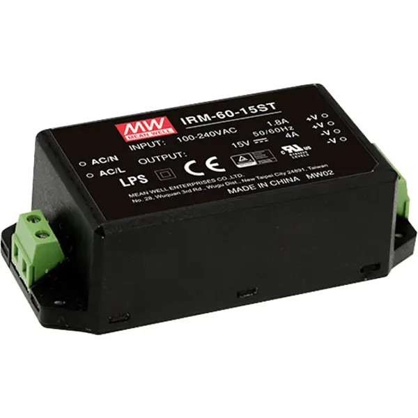 MW Mean Well IRM-60-24ST MEAN WELL AC/DC 6 Printed Circuit Board Power Supply
