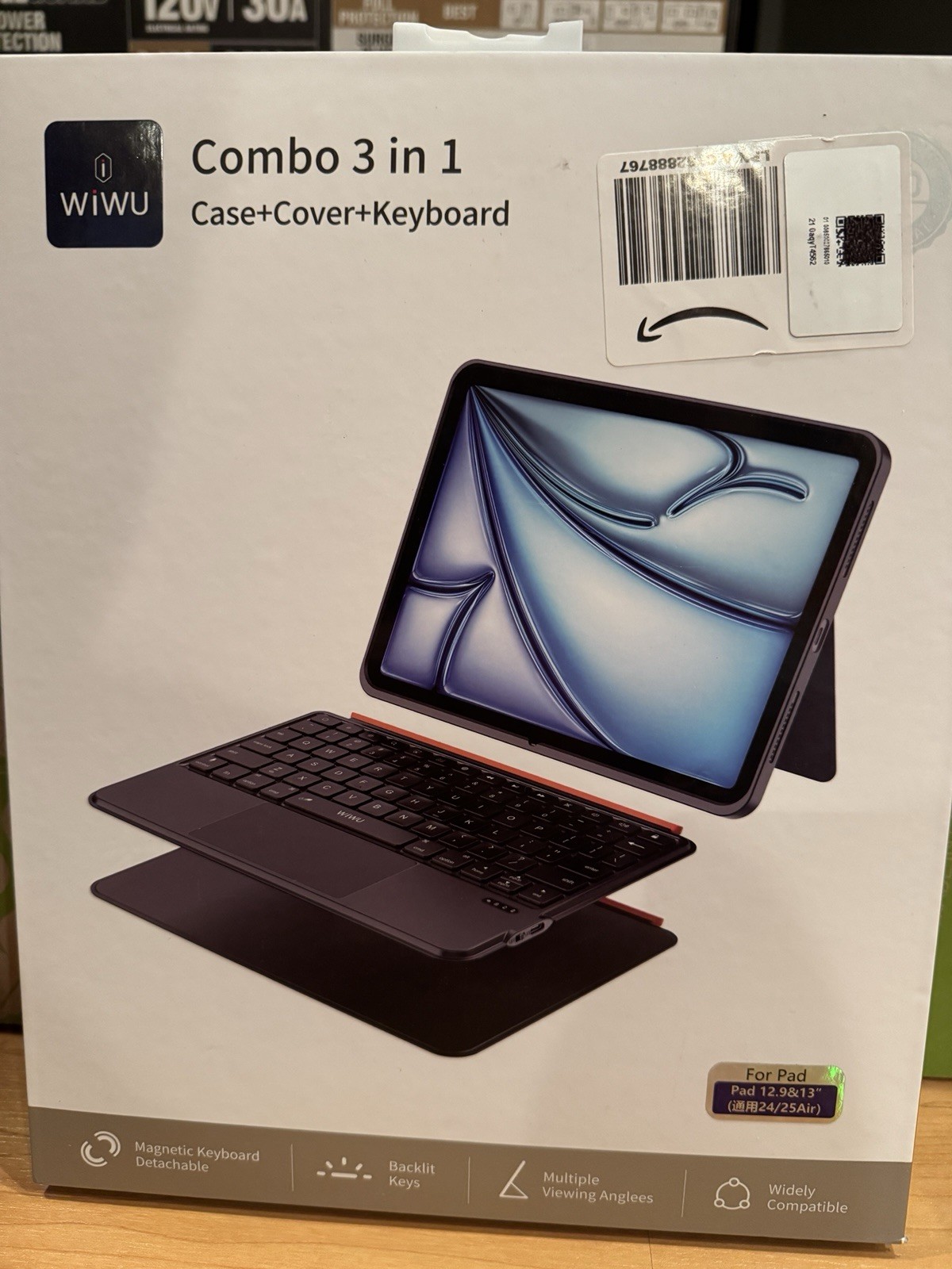 WIWU Keyboard Case For iPad Air 13 Inch •Brand New