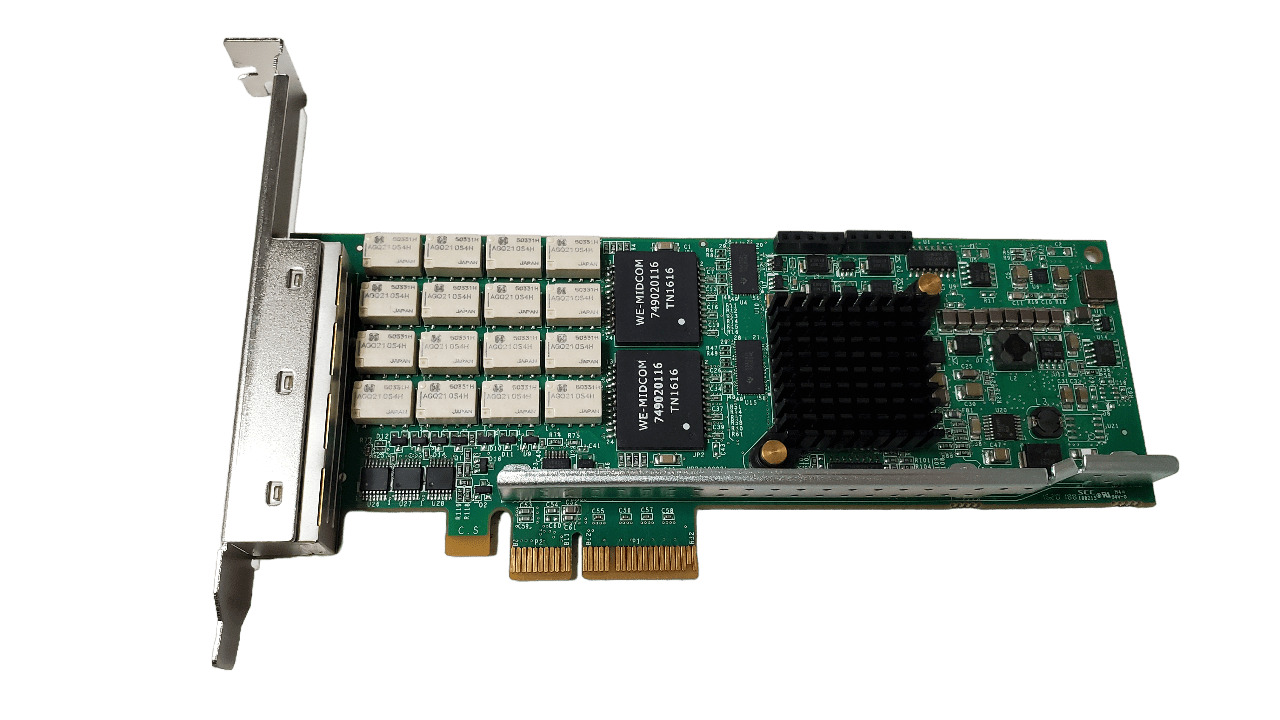 Silicom PE2G4BPI35LA-SD Quad Port PCI-E Copper Ethernet Bypass Card Full Height