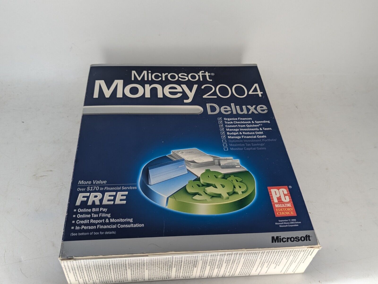 2004 Microsoft Money Deluxe For Windows Financial Manager (BIG BOX, BRAND NEW)