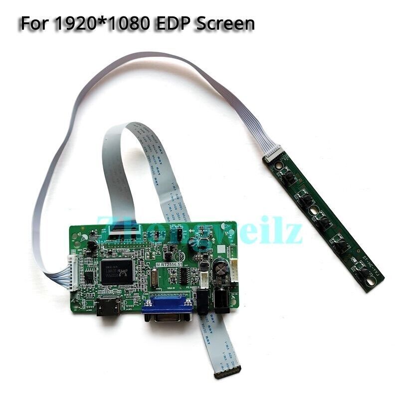 For NV133FHM-N52/N61 Matrix 1920x1080 VGA+HDMI 30 Pin EDP Drive Controller Card 