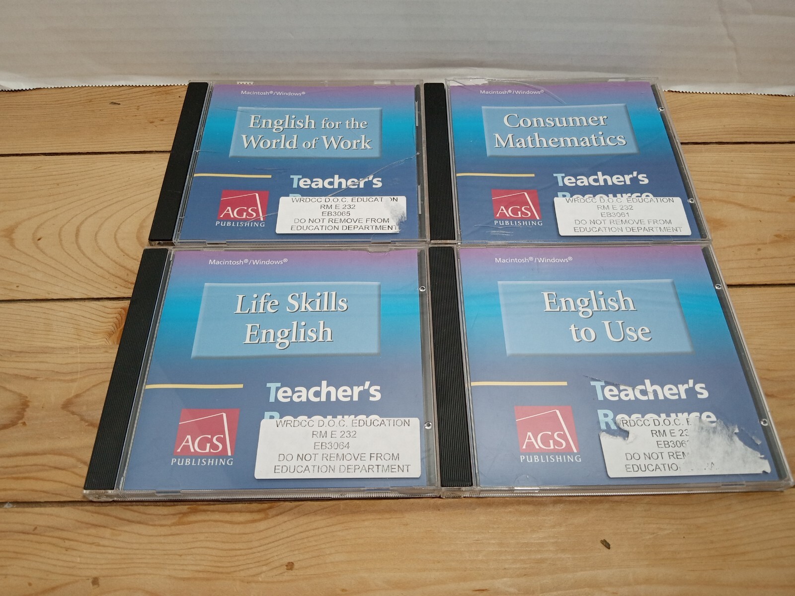 RARE- VTG AGS Publishing Teachers Resource Library CD-ROM CD Win/MAC Lot of 4