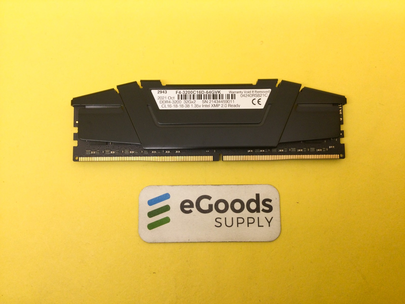 F4-3200C16D-64GVK G.Skill RipJaws 32GB RAM DDR4 3200MHz Memory
