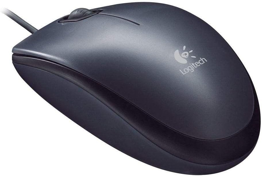 Pack of 50 Logitech M100 USB Wired Corded Optical Mouse Right & Left Hand MAC PC