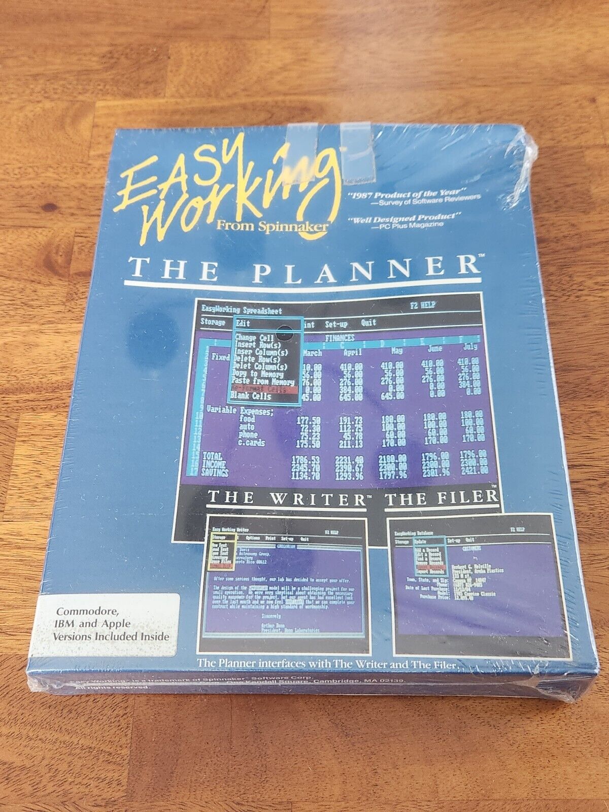 Vintage Computer Software Easy Working The Writer for IBM Apple Factory Sealed 