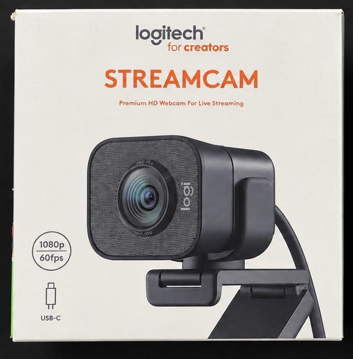 Logitech StreamCam 1080p 60fps USB-C Webcam – Black