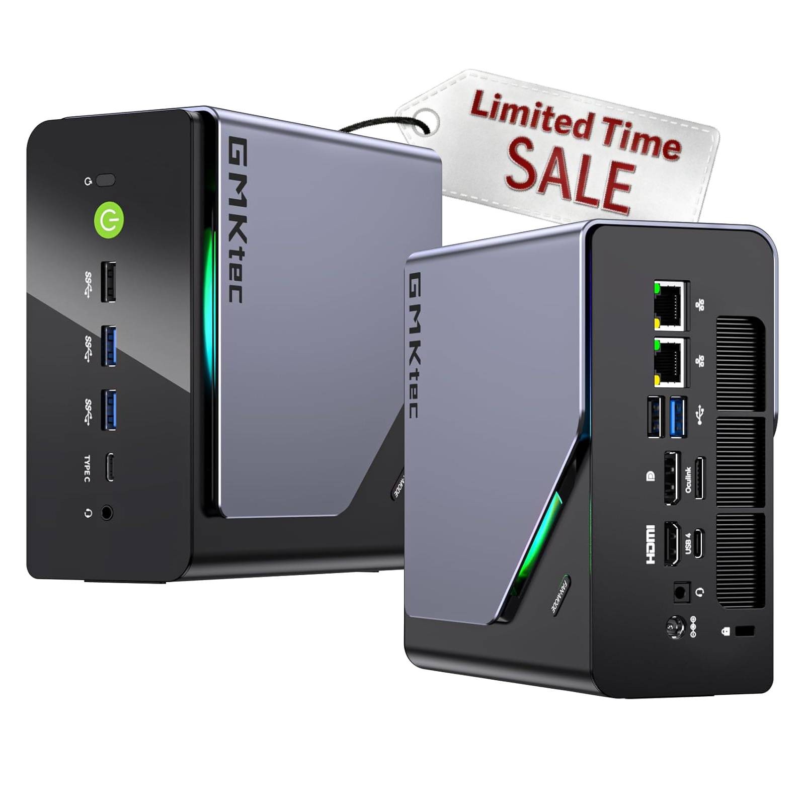 GMKtec K12 Mini PC AMD Ryzen 7 H 255 Up to 4.9GHz 32GB DDR5 RAM 1TB SSD Oculink