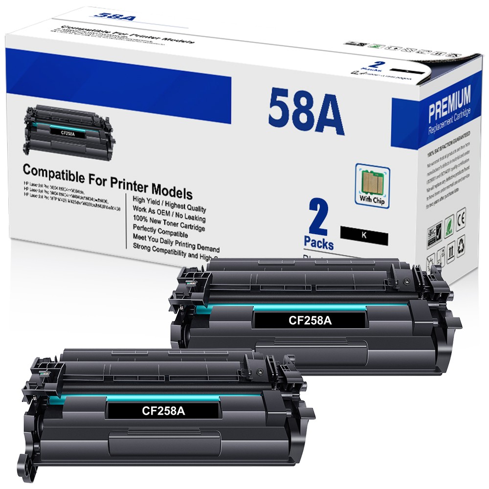 2 x Compatible With HP 58A Toner Cartridge / CF258A / BRAND NEW / FAST SHIPPING