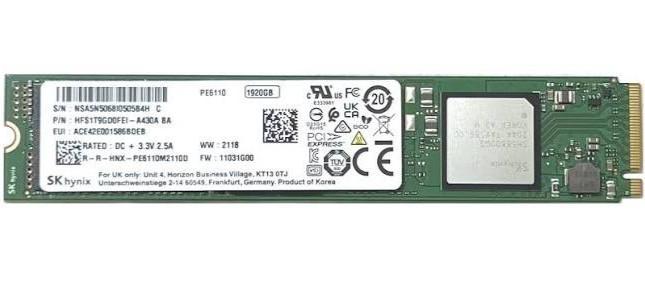 SK hynix 1.92TB SSD PE6110 HFS1T9GD0FEI-A430A M.2 22110 PCIe Gen3 x4 NVMe SSD