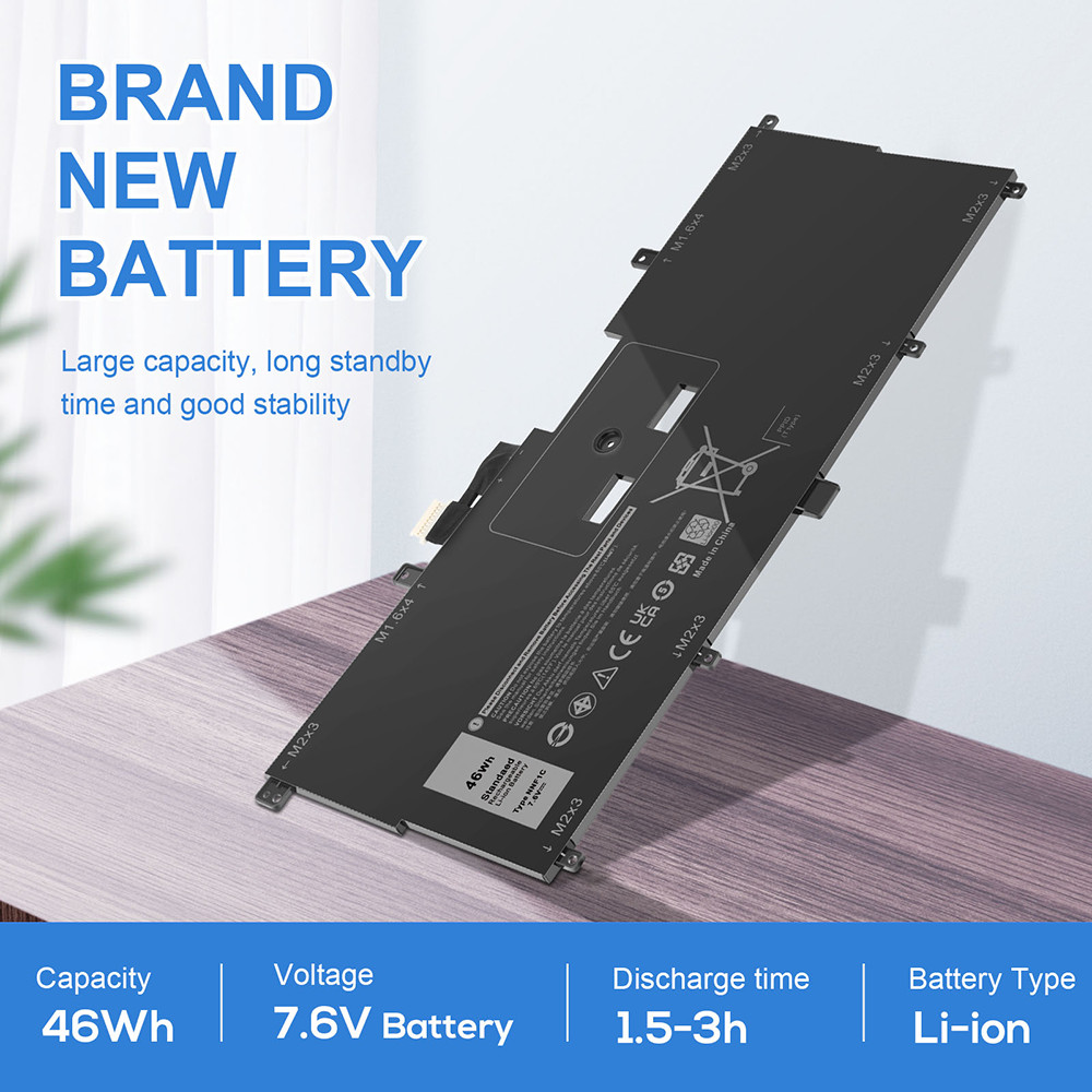 NNF1C Battery For Dell XPS 13 Series HMPFH 0HMPFH NP0V3 P71G P71G001 7.6V 46Wh