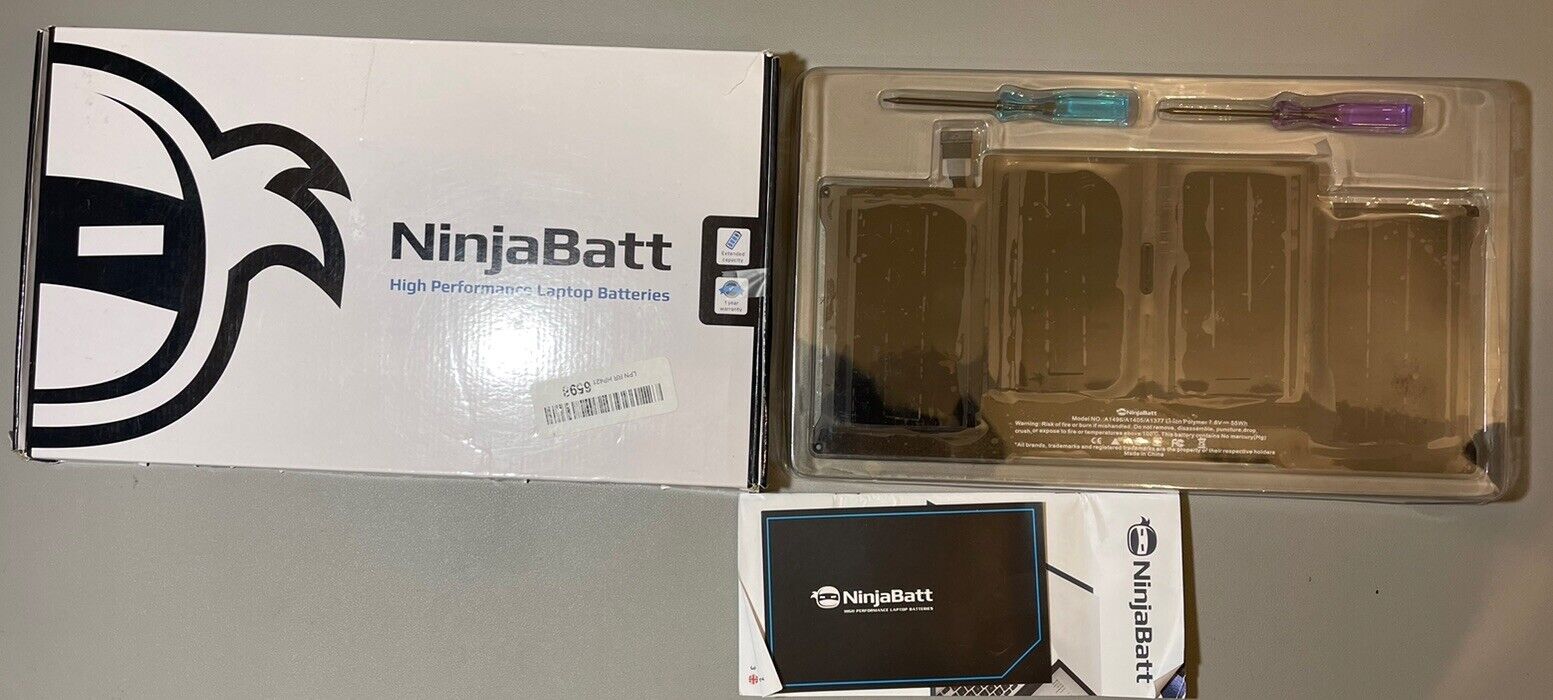NinjaBatt Battery A1496 for Apple MacBook Air 13 Inch ( 2010-2017) A1377