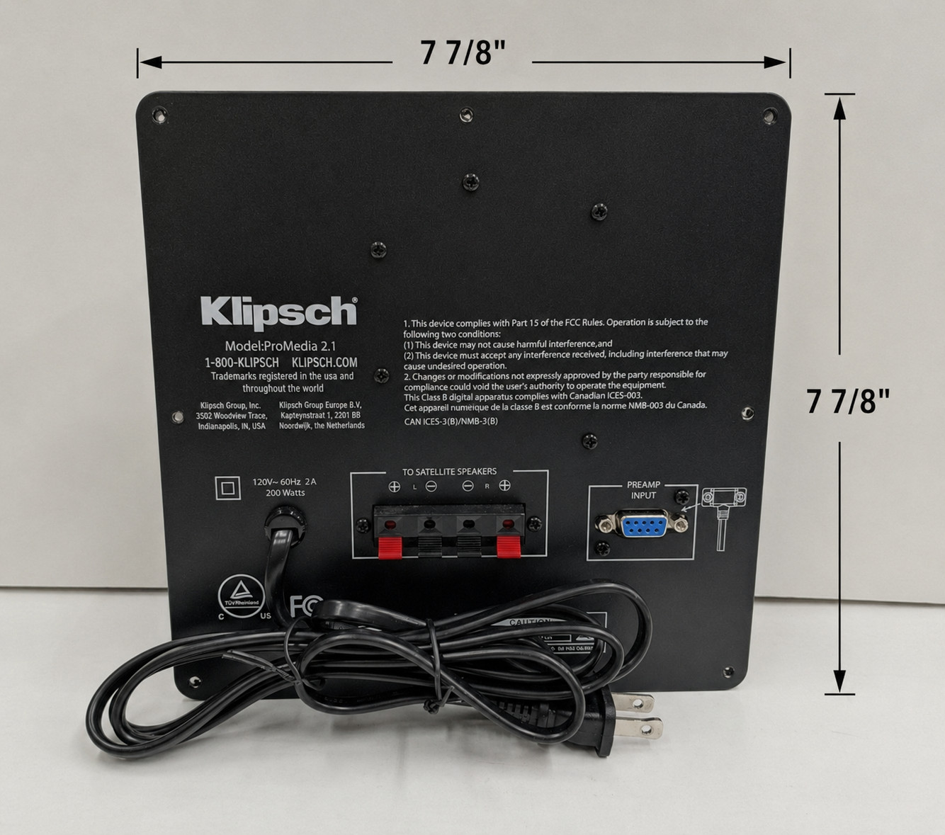 KLIPSCH ProMedia 2.1 THX Speakers — Replacement Parts
