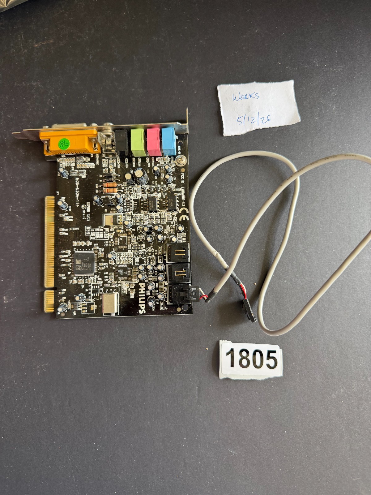 Sound Card Philips Rhythmic Edge A581-U30 MC5-U30A-114 PCI