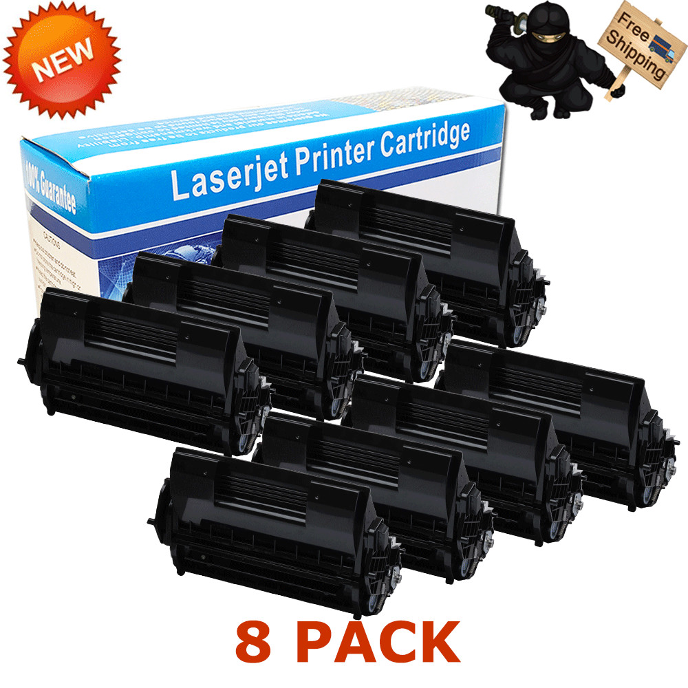 8 PK Black Toner Cartridge For Okidata 52123601 B710DN B710N B720N B730DN B730N