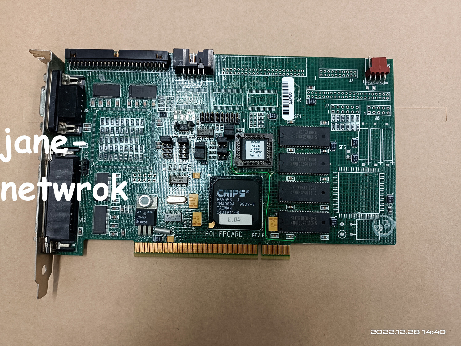 Actual Stock 1pc USED PCI-FPCARD REV E (by Fedex or DHL 90days Warranty)