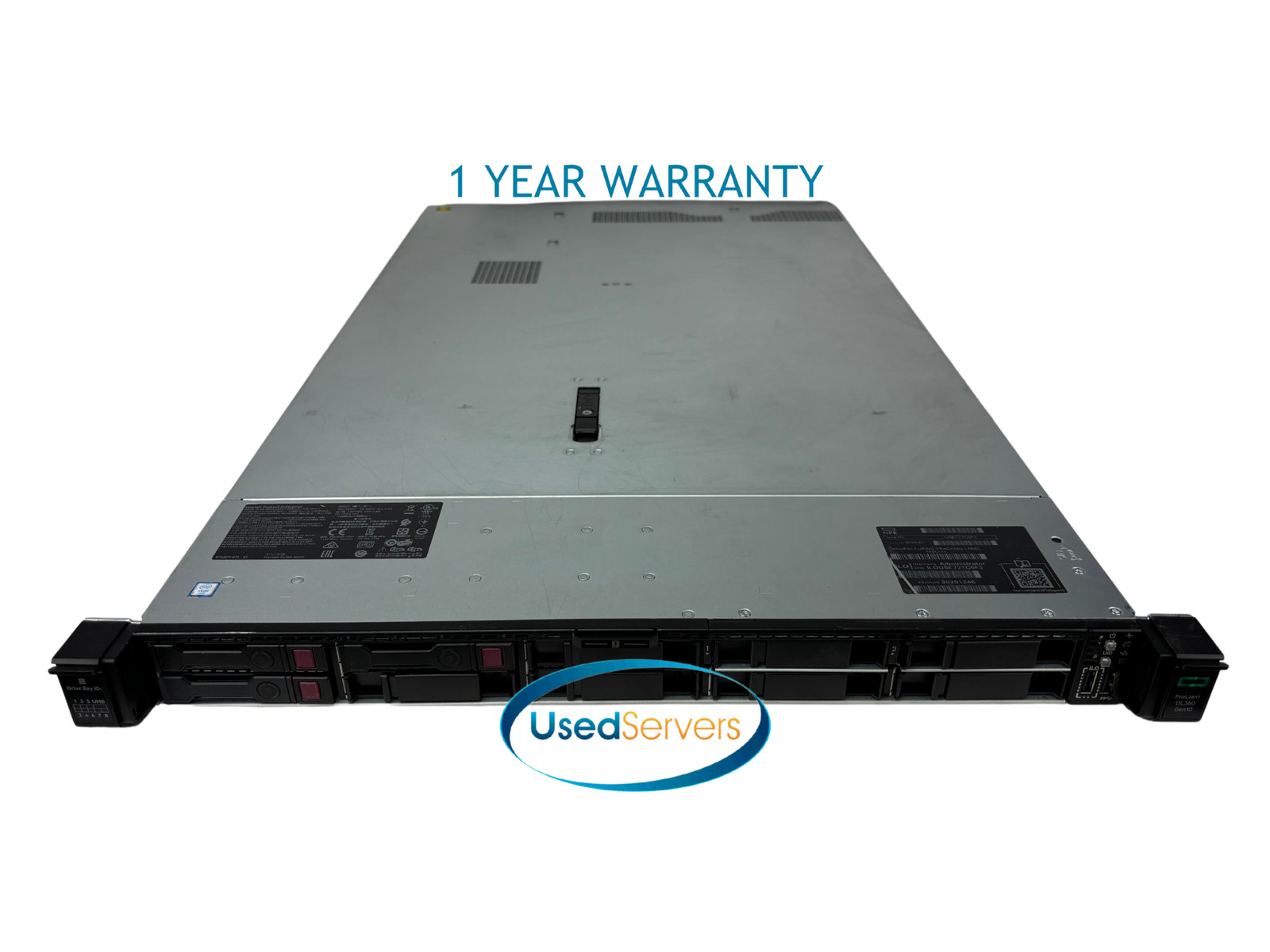 Proliant DL360 G10 10SFF 2x Gold 6246 3.3GHZ=24Cores 64GB 2666 3x HD Tray P408i-