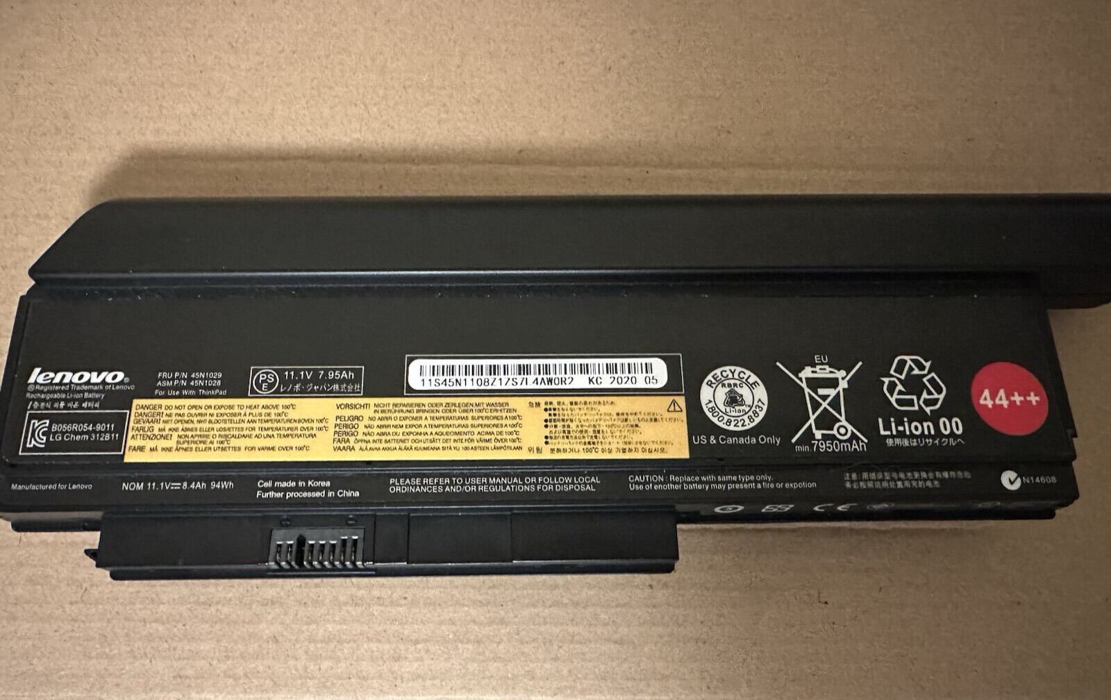 Genuine OEM 44++ 9 Cell X230 X220 Battery For Lenovo ThinkPad X230i X220i 94Wh