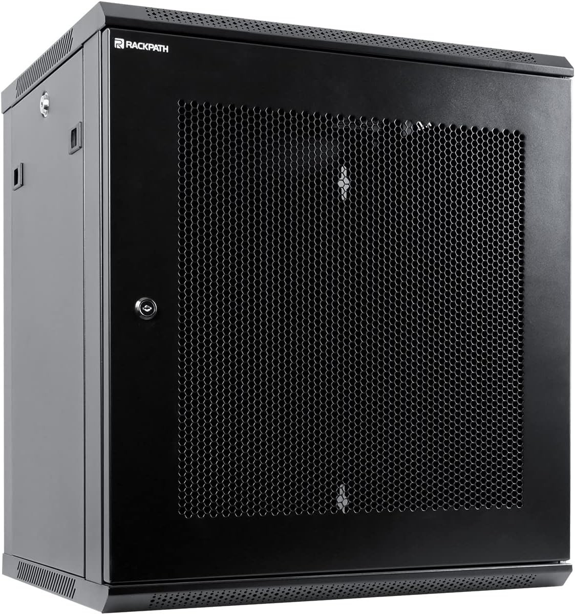 12U Wall Mount Server Cabinet IT Network Rack Enclosure Lockable Door and Side
