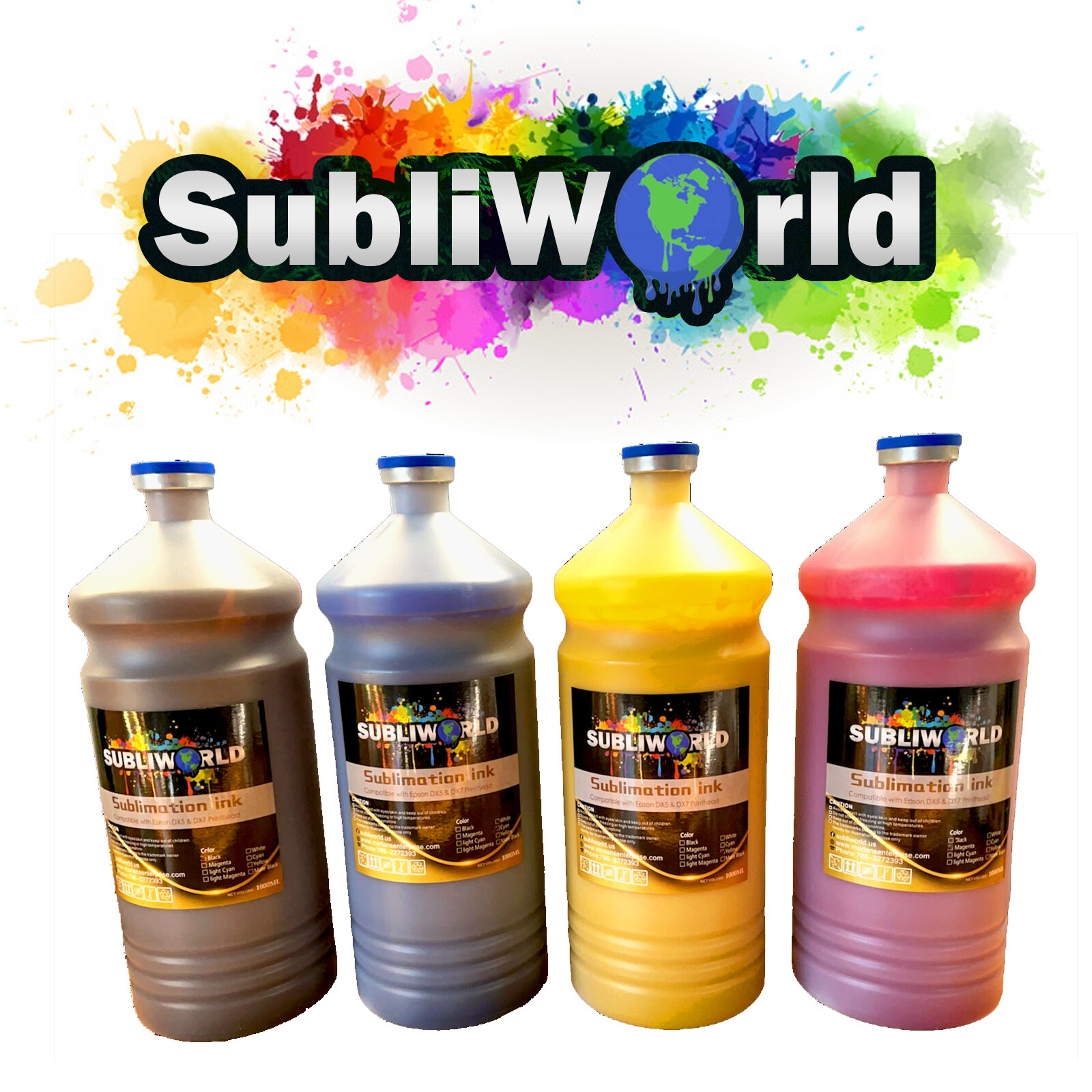 SUBLIWORLD 4 Liter PIGMENT Sublimation Refill Ink Compatible for Epson