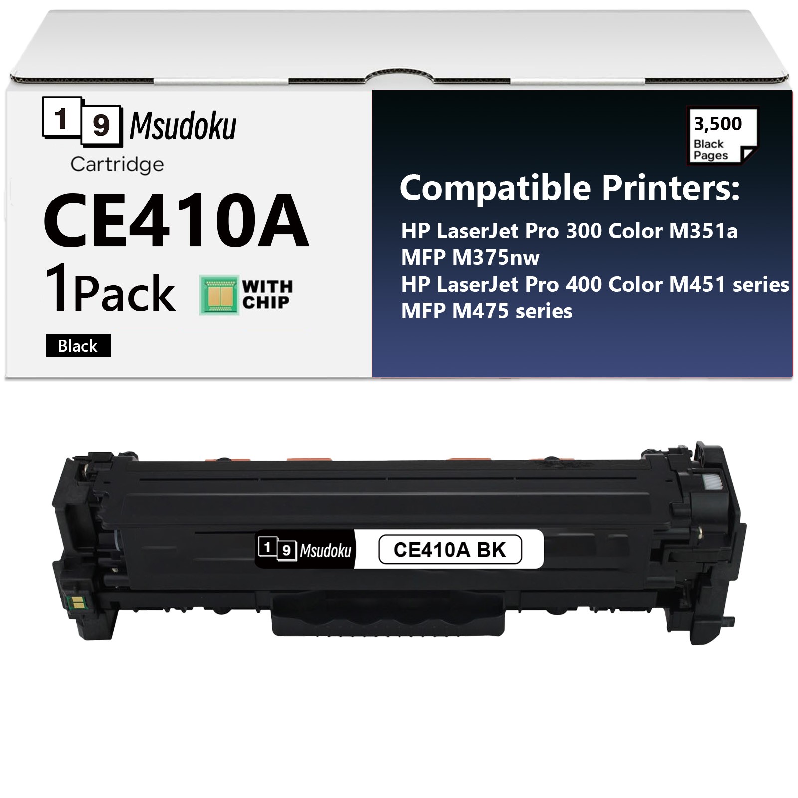 CE410A Toner Cartridges(CE411A CE412A CE413A) for HP Color LaserJet CP2025 N/DN