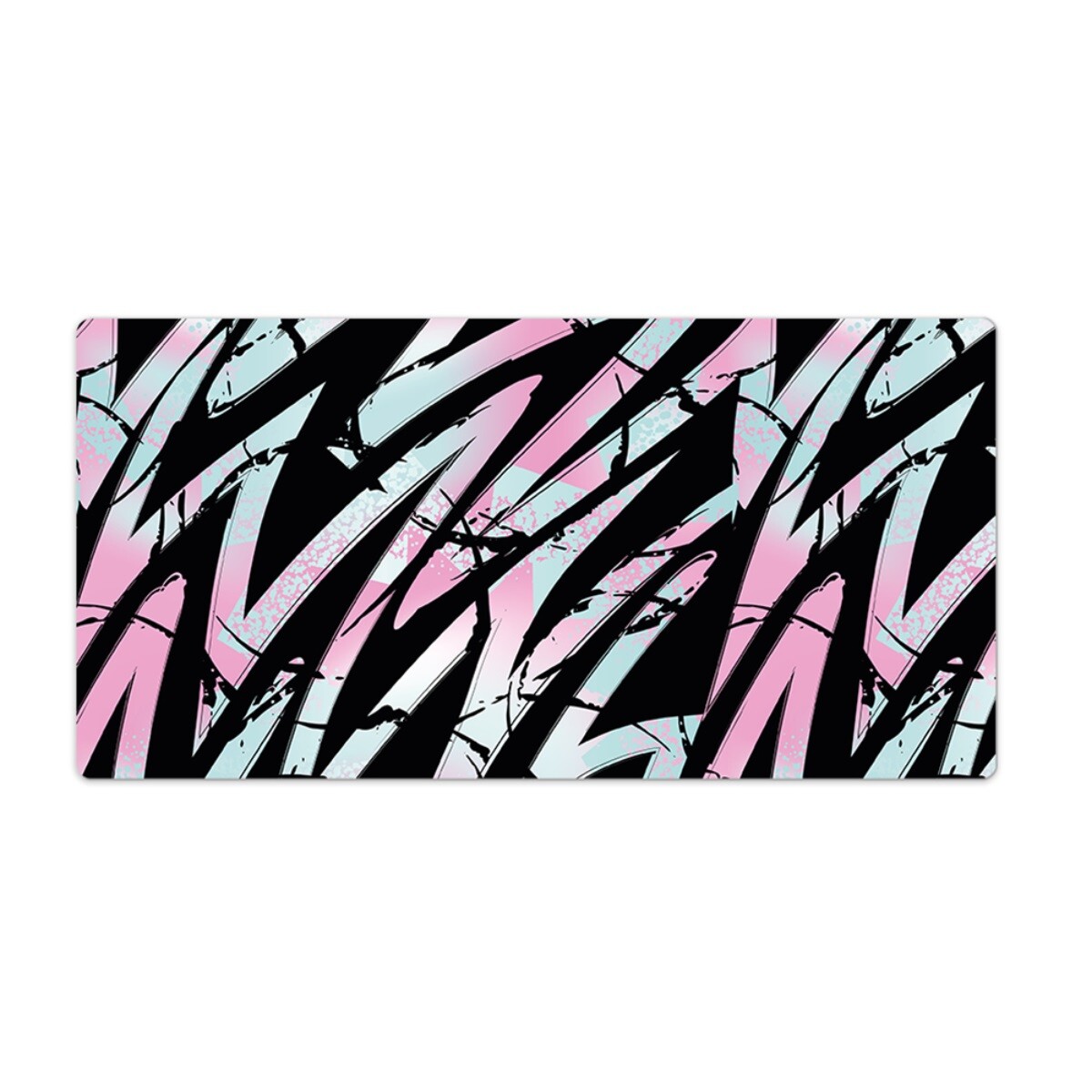 Desk Mouse Mat Pad Laptop Office Computer Home Graffiti scribbles 100x50