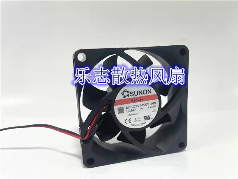 1PCS SUNON MF70252V1-1Q01C-A99 24V 4.49W 7cm 2 wires Inverter cooling fan