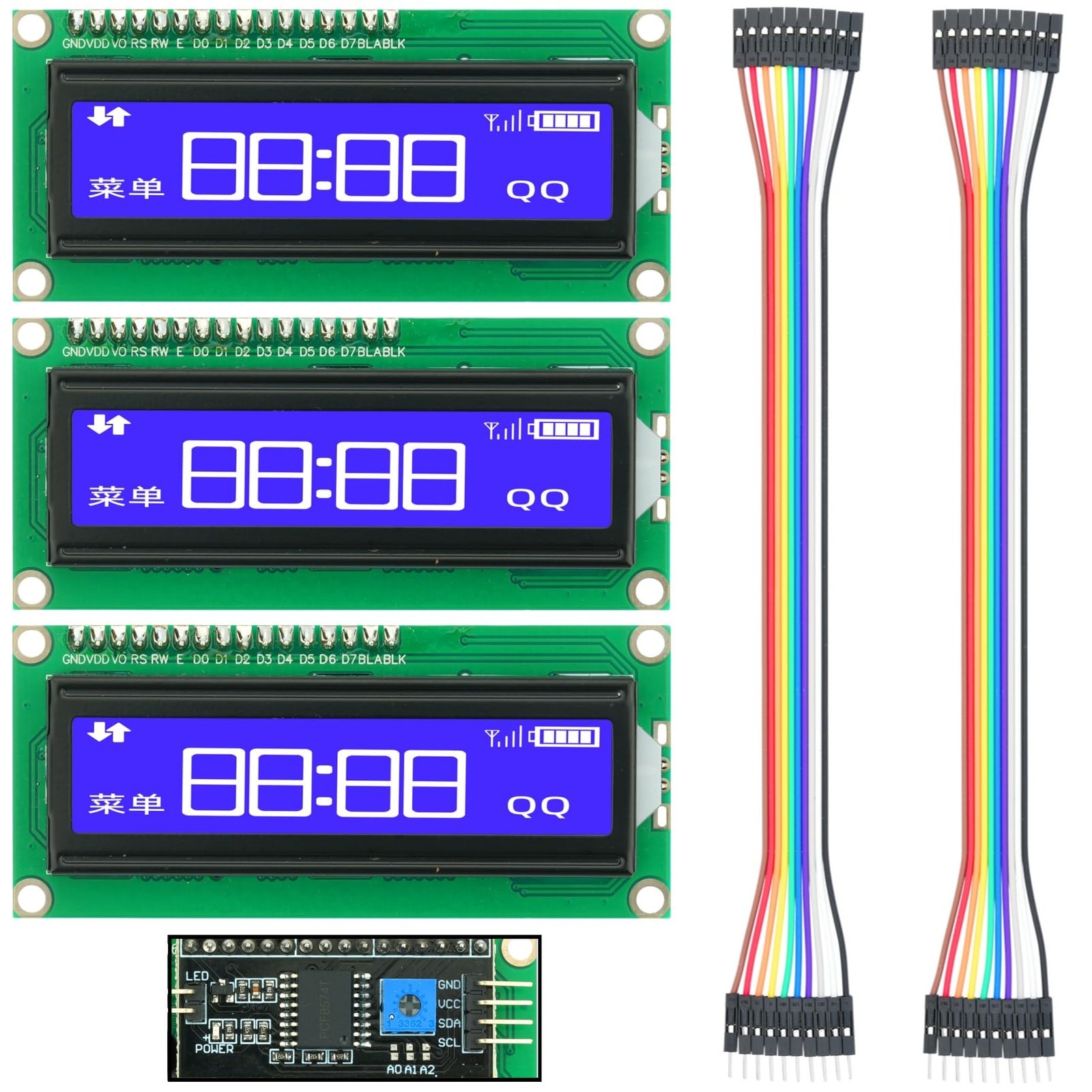 3 PCS IIC I2C 1602 LCD Display Module Interface Screen For Arduino Raspberry Pi