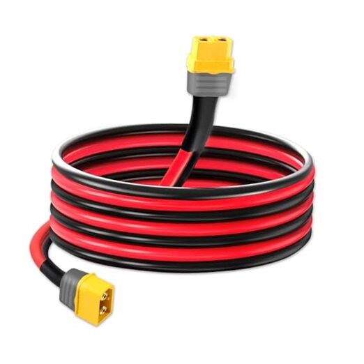 XT60 Extension Cable with Male and Female Connectors XT60 Adapters 10AWG 12FT