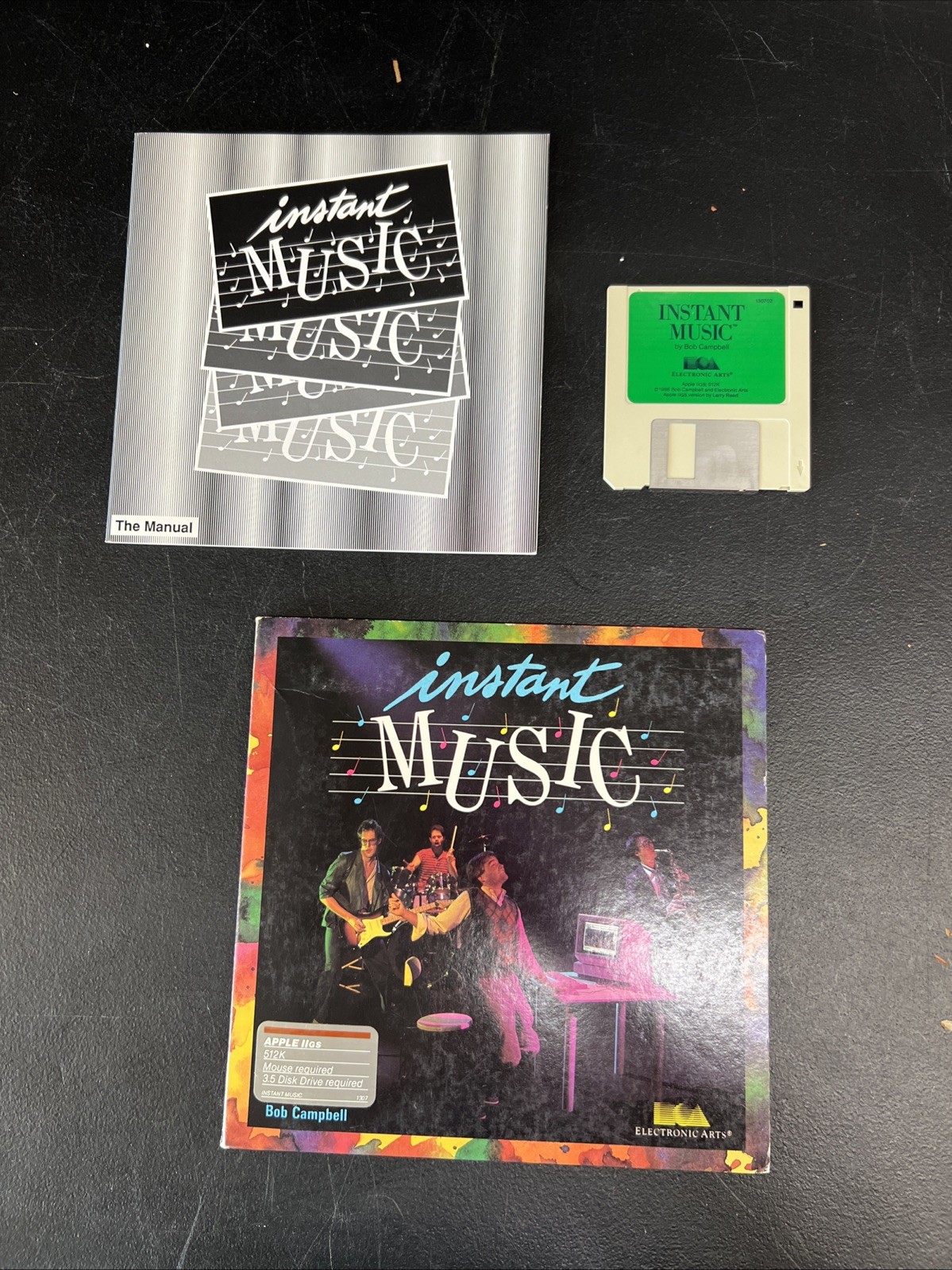Vintage Instant Music Apple IIgs 3.5" Software Complete Boxed 1986 Electronic Ar