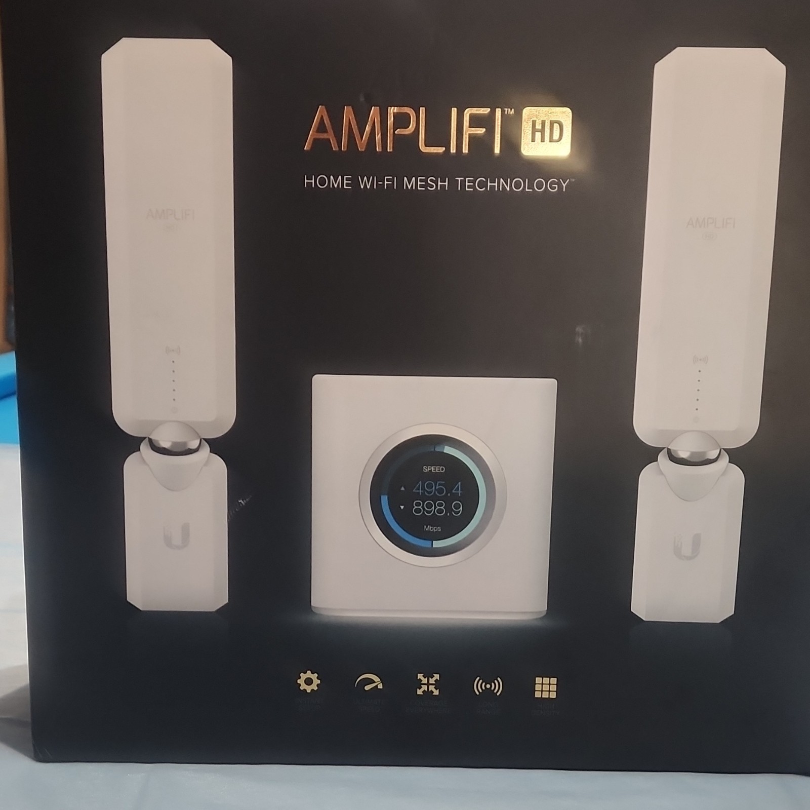 AmpliFi HD Whole-Home Mesh Wi-Fi System w/ 2 MeshPoints, 1750Mbps 