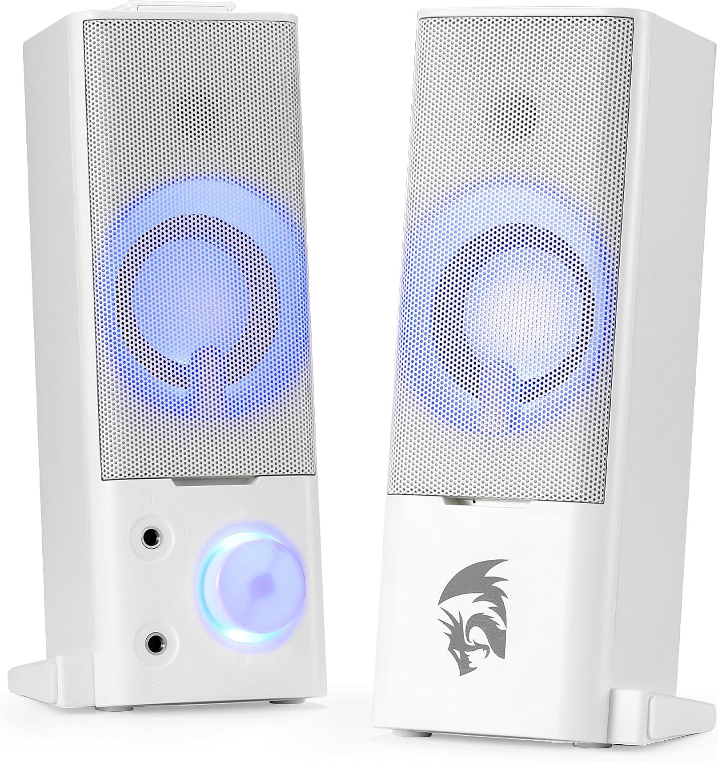 GS550 PC Gaming Speakers 2.0 Channel Stereo Enhanced Sound, White