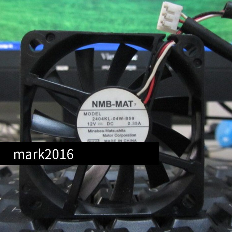 Original NMB 6010 2404KL-04W-B59 DC 12V 0.35A  3-wire interface Cooling fan