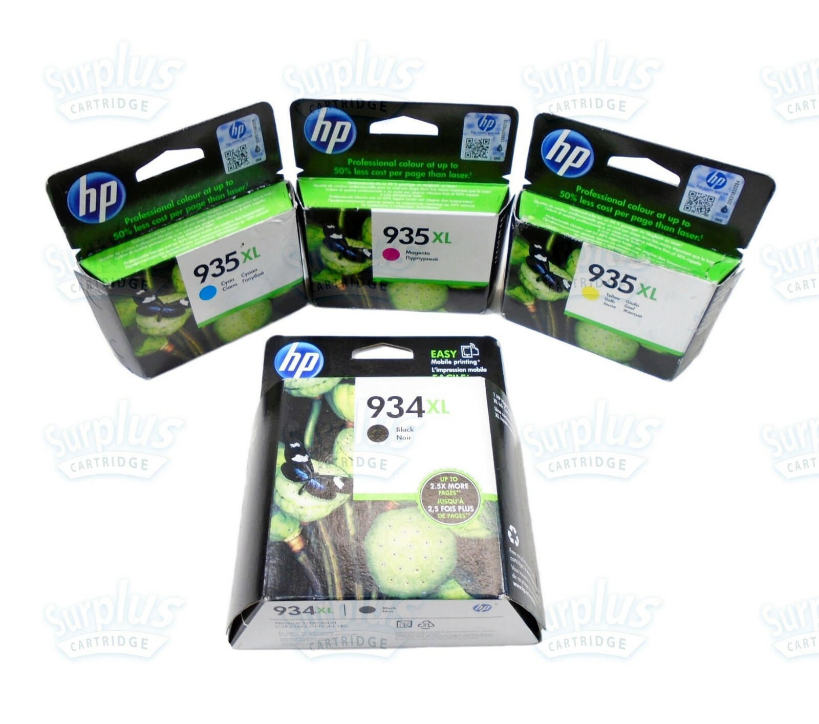 Genuine HP 934XL Black & 935XL Color OfficeJet 6815 6820 6835 6830 (Retail Box)