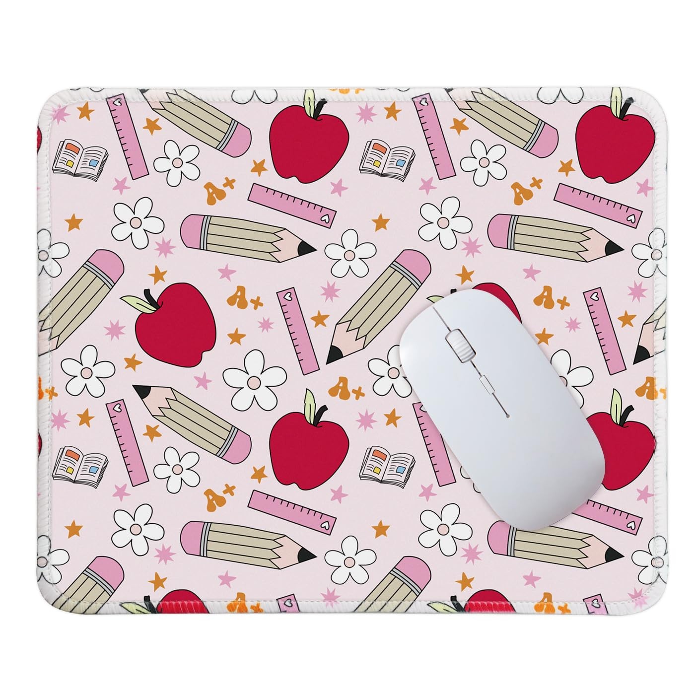 Pad for Desk with Stitched Edge, Premium Cute Washable Pads. Computer Mousepa...
