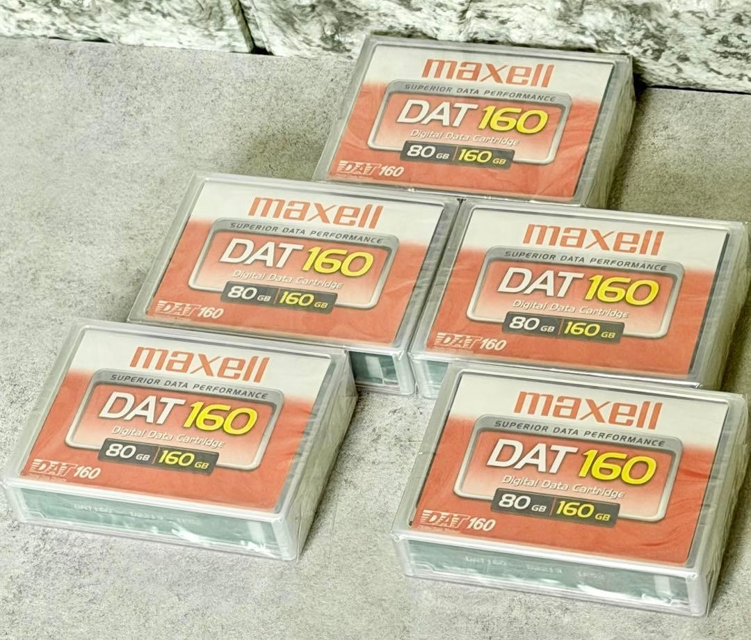 [ New ] MAXELL DAT 160 Digital Data Cartridge Tape lot of 5 260920