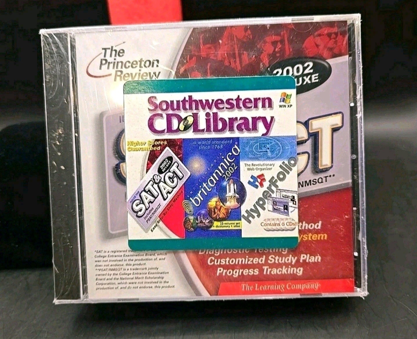 THE PRINCETON REVIEW 2002 SAT & ACT,BRITANNICA 2002,HYPERFOLIO BRAND NEW SEALED