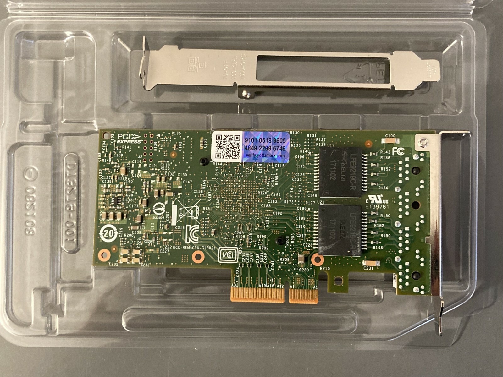 I350T4 Original Intel 1GbE Ethernet Server Adapter I350-T4V2 Both brackets